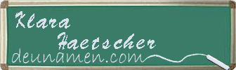 Klara Haetscher Visitenkarte